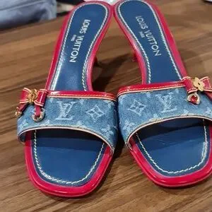 Louis Vuitton | Shoes | Louis Vuitton Womens Denim With Red